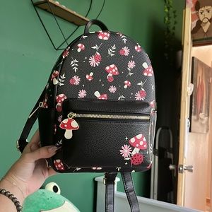 Mushroom and Ladybug mini backpack